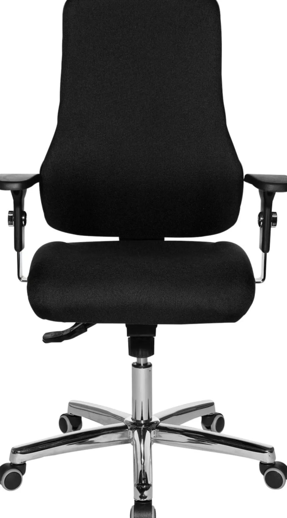 TOPSTAR Ergonomische stoel Synchroonmechanisme Stof In hoogte verstelbare armleuning Zwart 110 kg Sitness 55