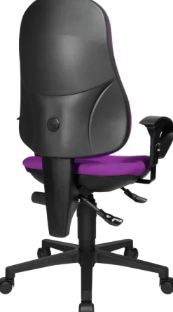 TOPSTAR Ergonomische stoel Permanent Contact Stof In hoogte verstelbare armleuning Paars 110 kg Point 70