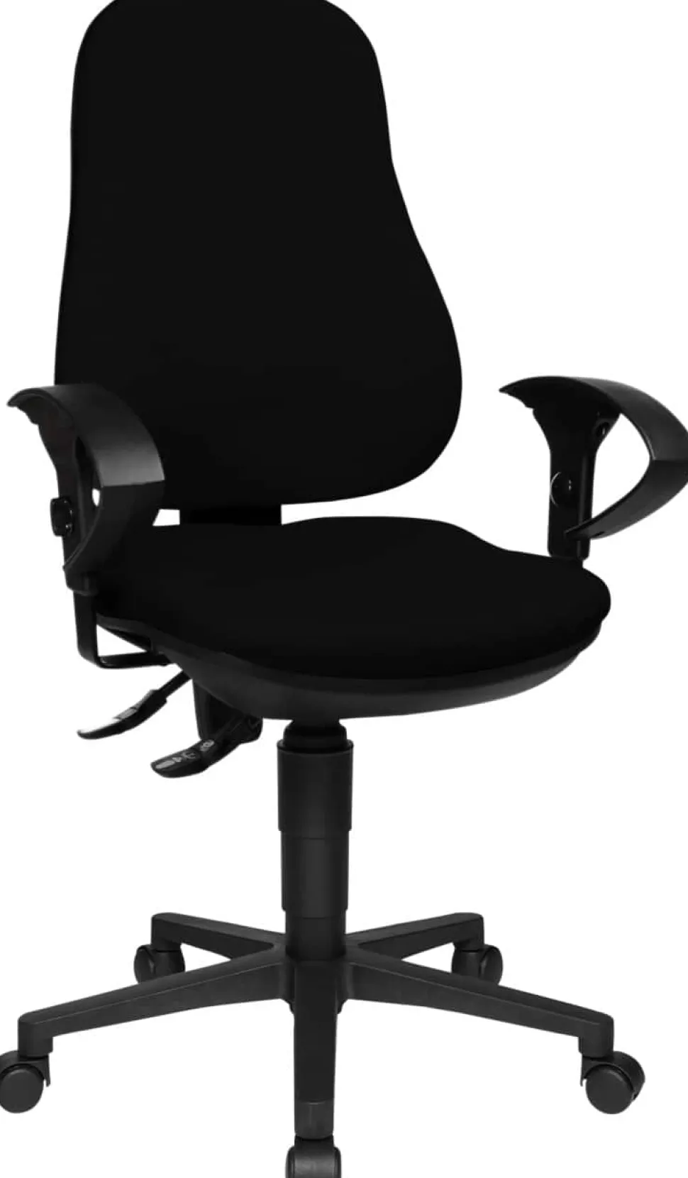 TOPSTAR Ergonomische stoel Permanent Contact Stof In hoogte verstelbare armleuning Zwart 110 kg Point 70