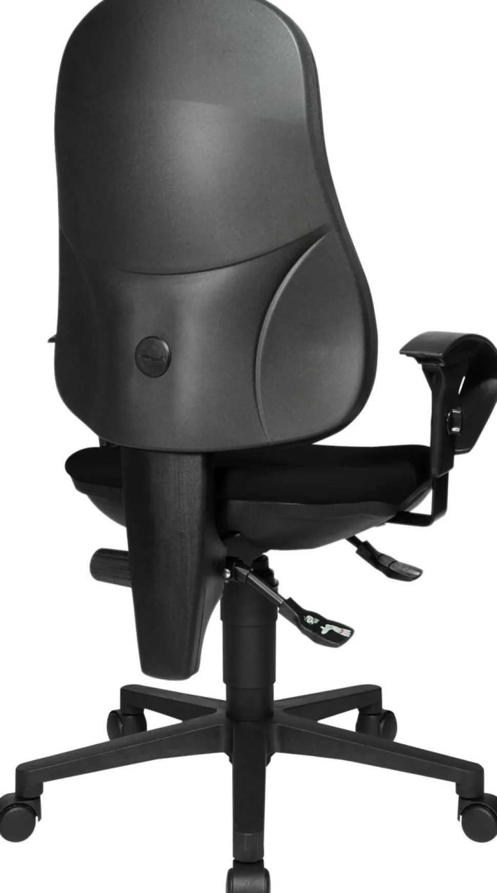 TOPSTAR Ergonomische stoel Permanent Contact Stof In hoogte verstelbare armleuning Zwart 110 kg Point 70