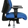 TOPSTAR Ergonomische stoel Synchroonmechanisme Stof In hoogte verstelbare armleuning Blauw 110 kg Sitness 55