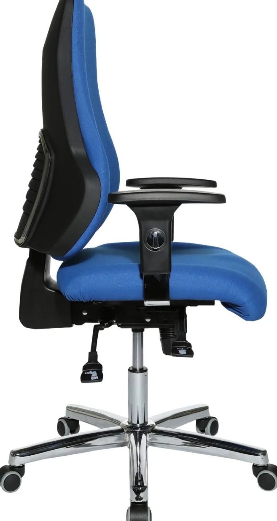 TOPSTAR Ergonomische stoel Synchroonmechanisme Stof In hoogte verstelbare armleuning Blauw 110 kg Sitness 55