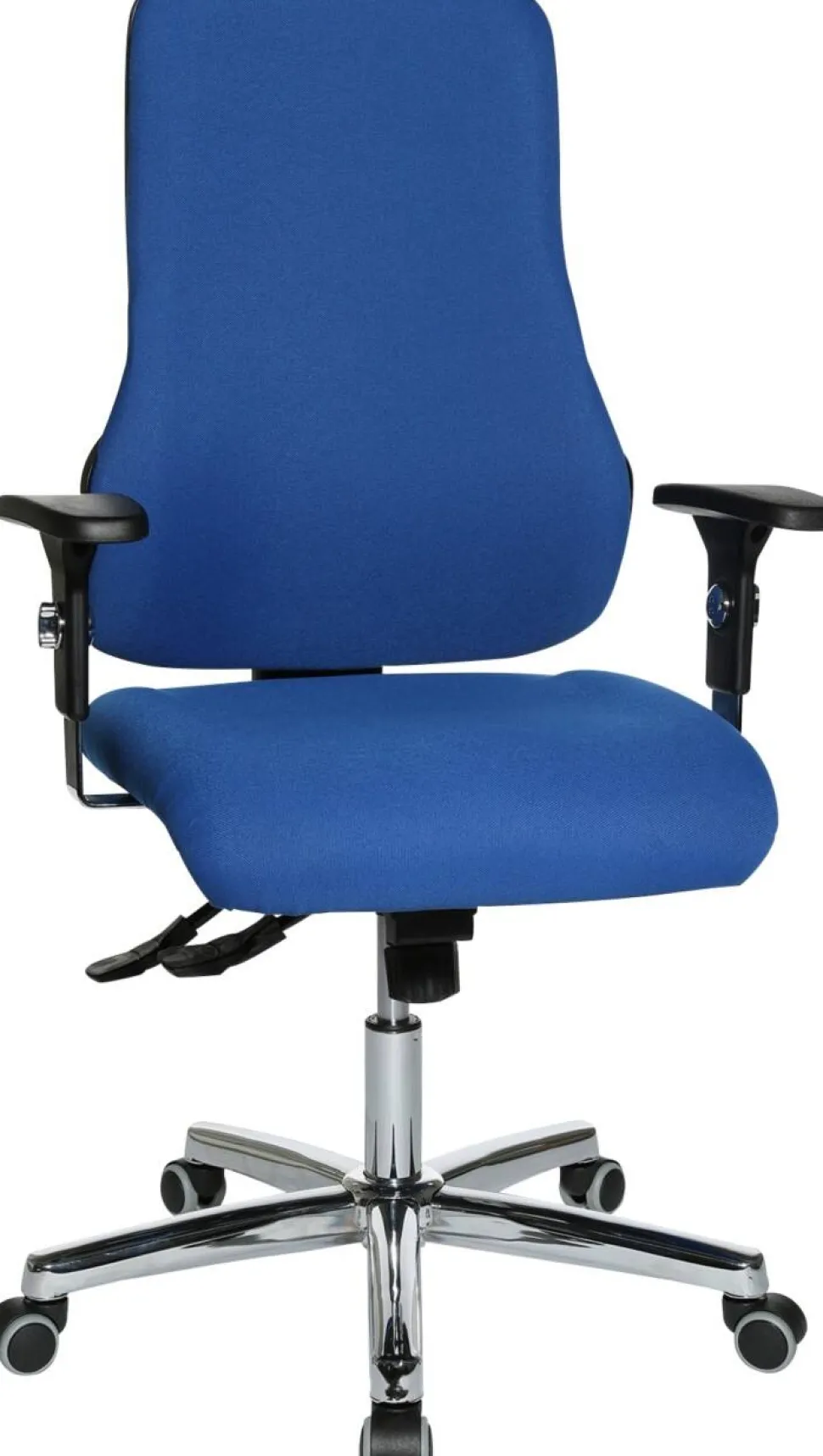 TOPSTAR Ergonomische stoel Synchroonmechanisme Stof In hoogte verstelbare armleuning Blauw 110 kg Sitness 55