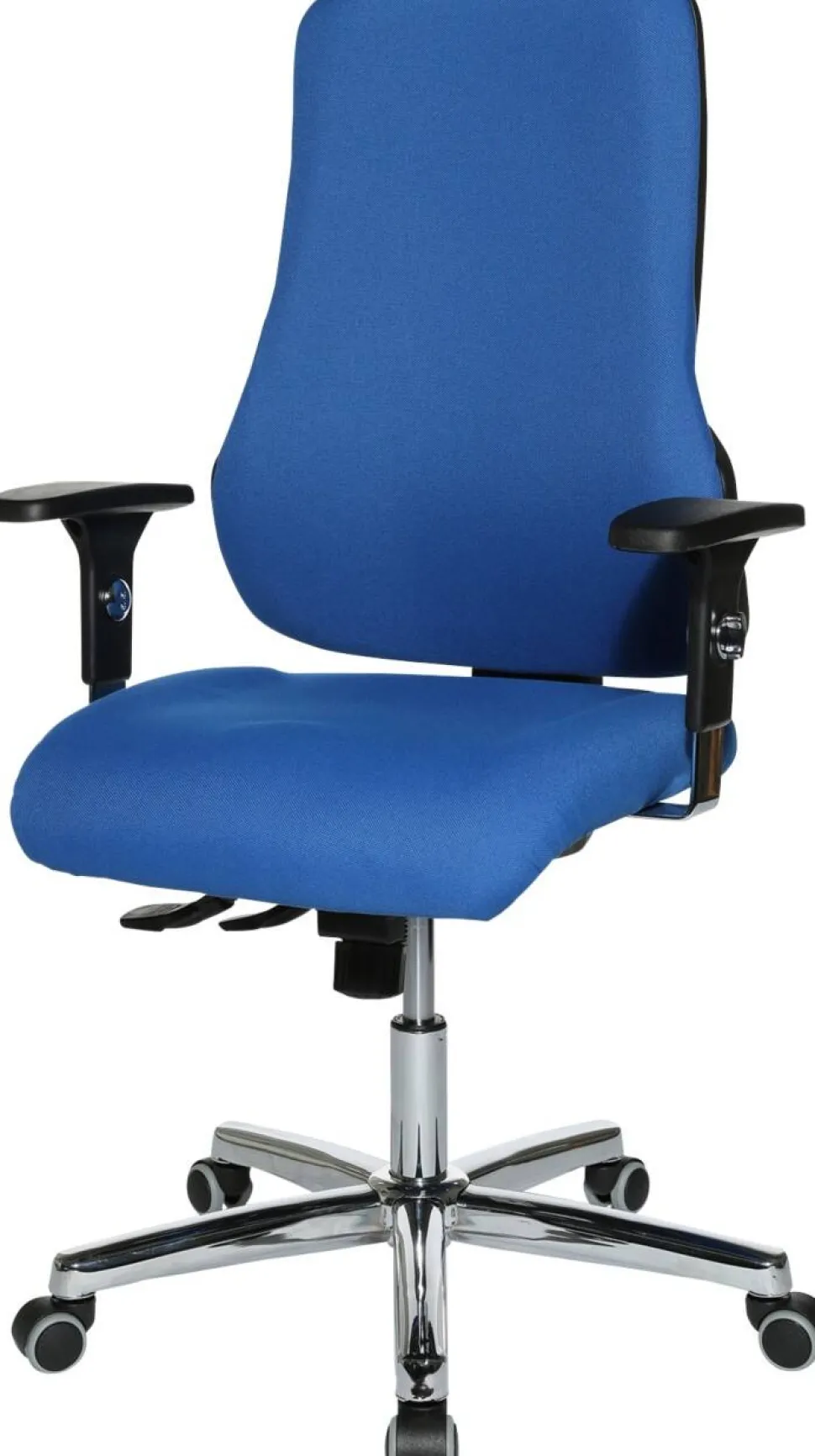 TOPSTAR Ergonomische stoel Synchroonmechanisme Stof In hoogte verstelbare armleuning Blauw 110 kg Sitness 55