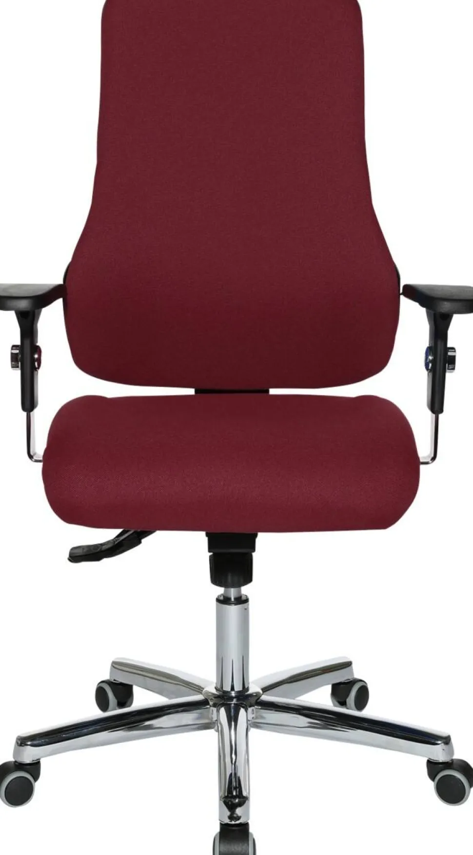 TOPSTAR Ergonomische stoel Synchroonmechanisme Stof In hoogte verstelbare armleuning Rood 110 kg Sitness 55