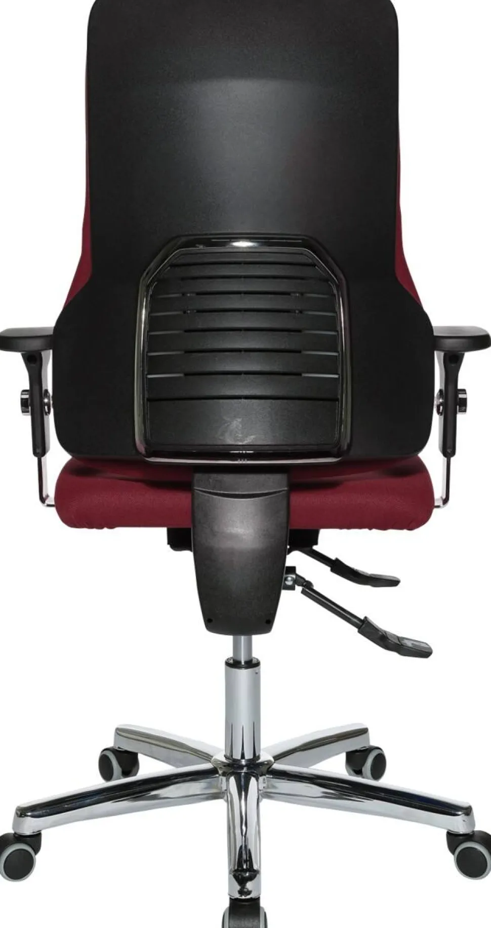 TOPSTAR Ergonomische stoel Synchroonmechanisme Stof In hoogte verstelbare armleuning Rood 110 kg Sitness 55