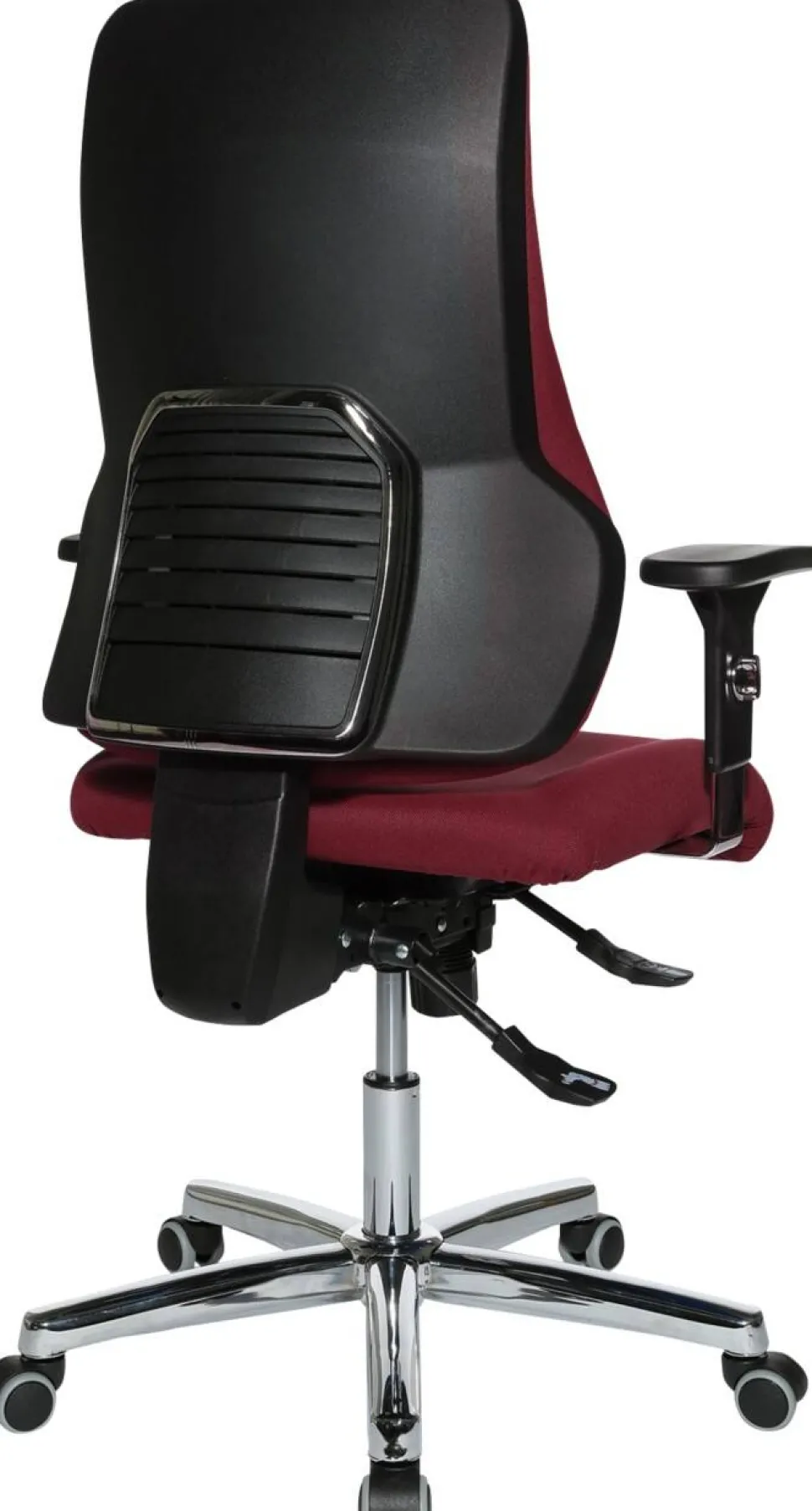 TOPSTAR Ergonomische stoel Synchroonmechanisme Stof In hoogte verstelbare armleuning Rood 110 kg Sitness 55