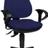 TOPSTAR Ergonomische stoel Permanent Contact Stof In hoogte verstelbare armleuning Blauw 110 kg Point 70
