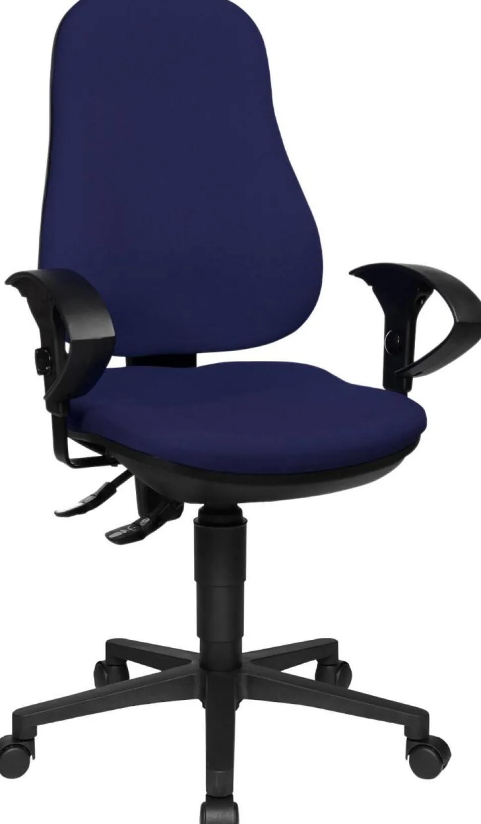 TOPSTAR Ergonomische stoel Permanent Contact Stof In hoogte verstelbare armleuning Blauw 110 kg Point 70