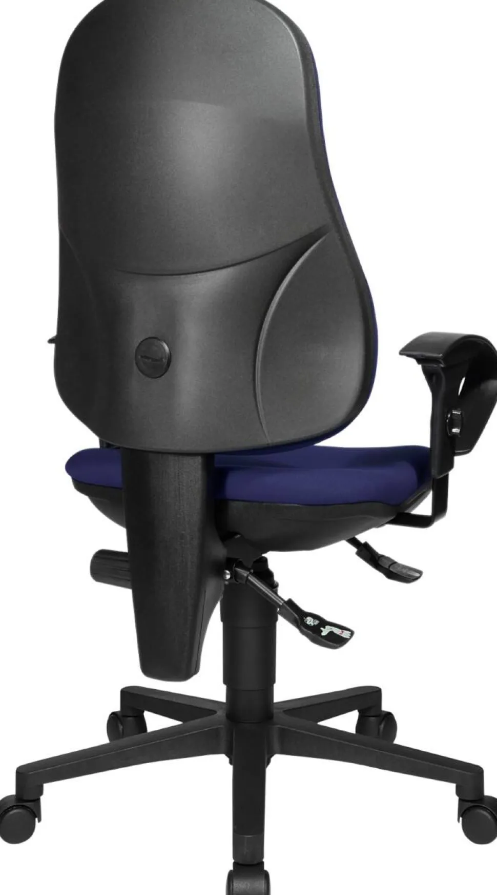 TOPSTAR Ergonomische stoel Permanent Contact Stof In hoogte verstelbare armleuning Blauw 110 kg Point 70