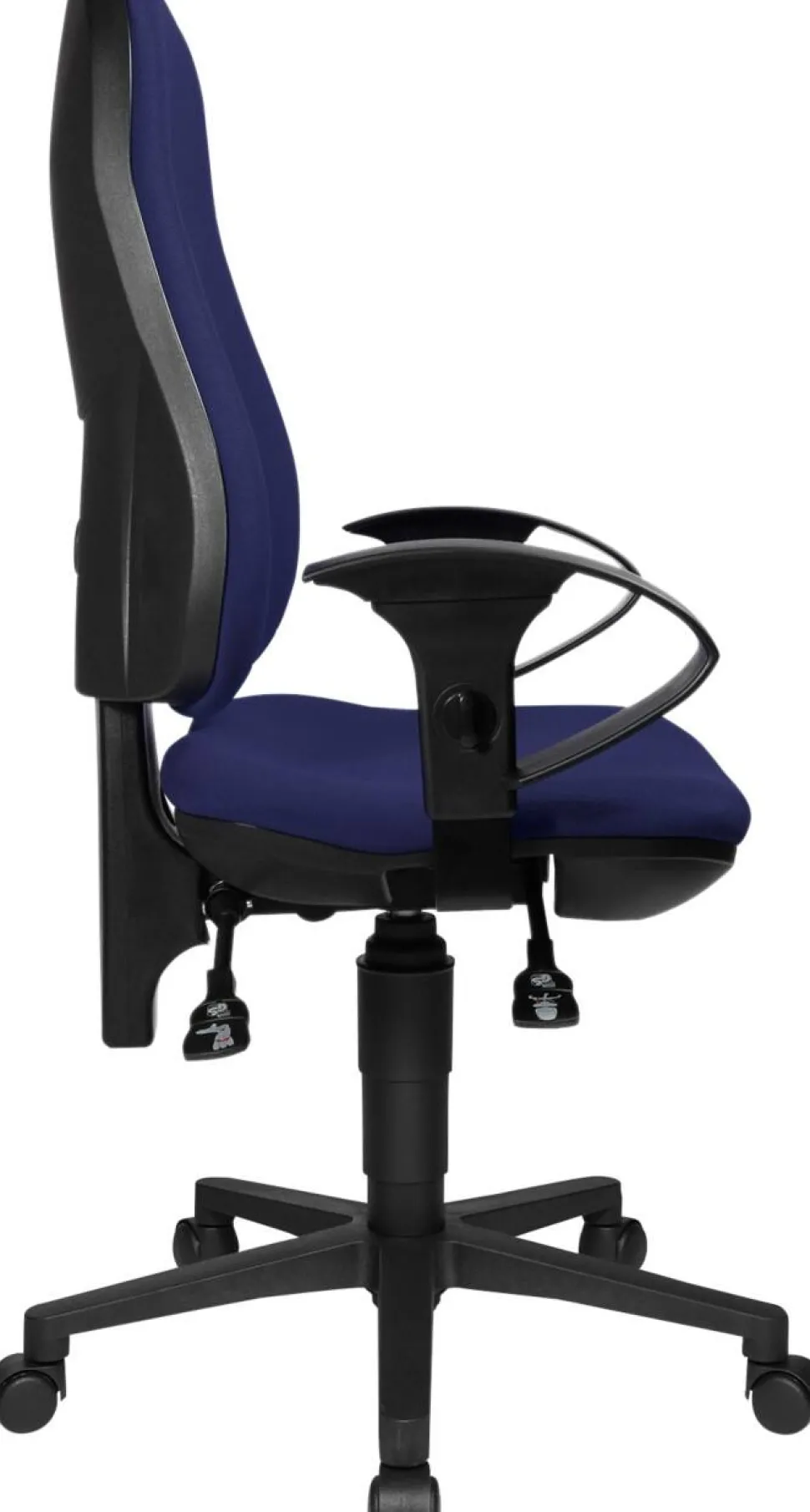 TOPSTAR Ergonomische stoel Permanent Contact Stof In hoogte verstelbare armleuning Blauw 110 kg Point 70