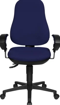 TOPSTAR Ergonomische stoel Permanent Contact Stof In hoogte verstelbare armleuning Blauw 110 kg Point 70
