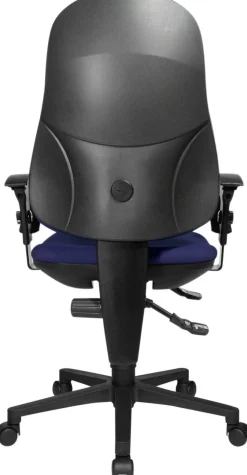 TOPSTAR Ergonomische stoel Permanent Contact Stof In hoogte verstelbare armleuning Blauw 110 kg Point 70