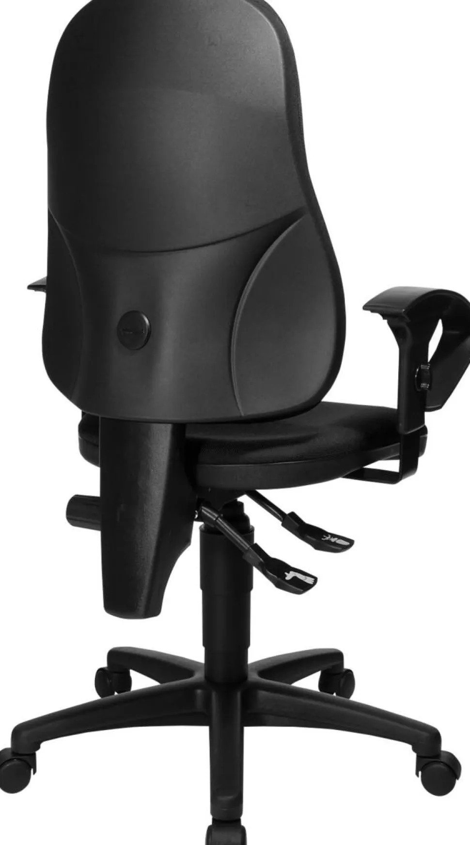 TOPSTAR Ergonomische stoel Permanent Contact Stof In hoogte verstelbare armleuning Zwart 110 kg Point 60