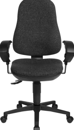 TOPSTAR Ergonomische stoel Permanent Contact Stof In hoogte verstelbare armleuning Antraciet 110 kg Point 70