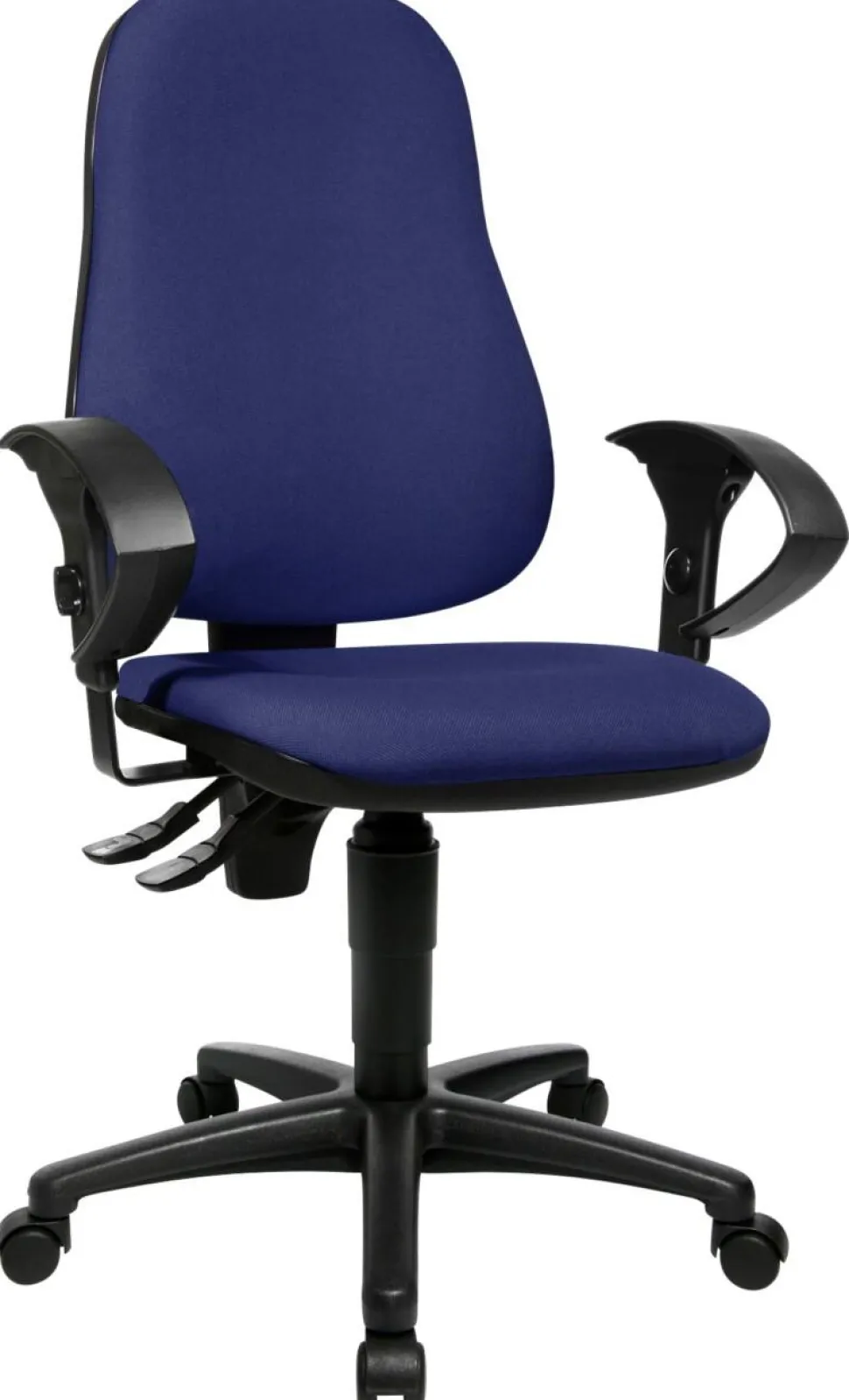 TOPSTAR Ergonomische stoel Permanent Contact Stof In hoogte verstelbare armleuning Blauw 110 kg Point 60