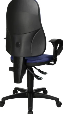 TOPSTAR Ergonomische stoel Permanent Contact Stof In hoogte verstelbare armleuning Blauw 110 kg Point 60