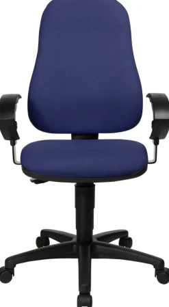 TOPSTAR Ergonomische stoel Permanent Contact Stof In hoogte verstelbare armleuning Blauw 110 kg Point 60