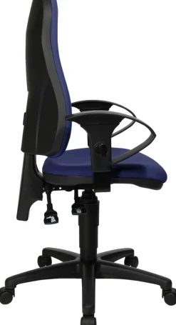TOPSTAR Ergonomische stoel Permanent Contact Stof In hoogte verstelbare armleuning Blauw 110 kg Point 60