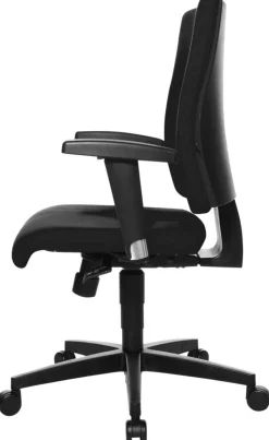 TOPSTAR Ergonomische stoel Synchroonmechanisme Stof In hoogte verstelbare armleuning Zwart 110 kg Light Star 10