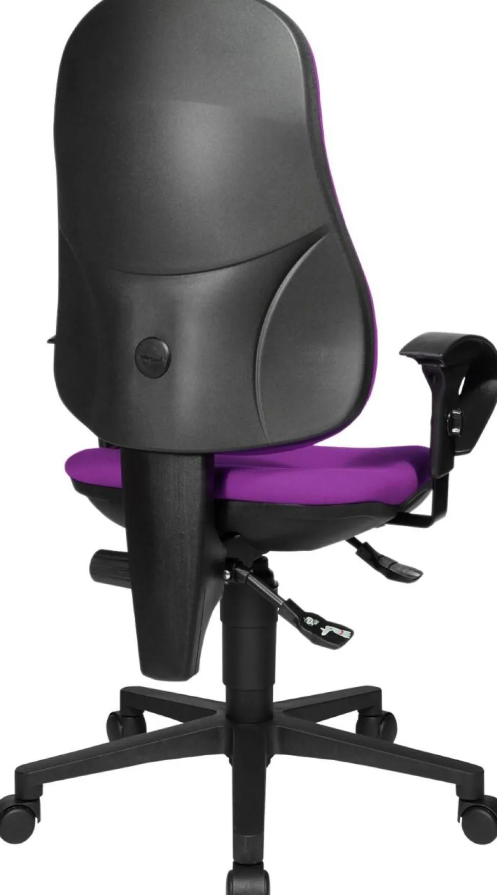 TOPSTAR Ergonomische stoel Permanent Contact Stof In hoogte verstelbare armleuning Paars 110 kg Point 60