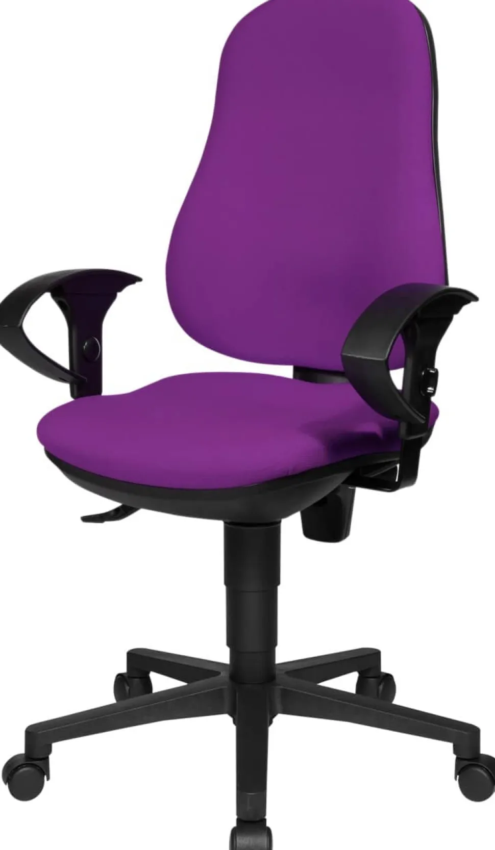 TOPSTAR Ergonomische stoel Permanent Contact Stof In hoogte verstelbare armleuning Paars 110 kg Point 60