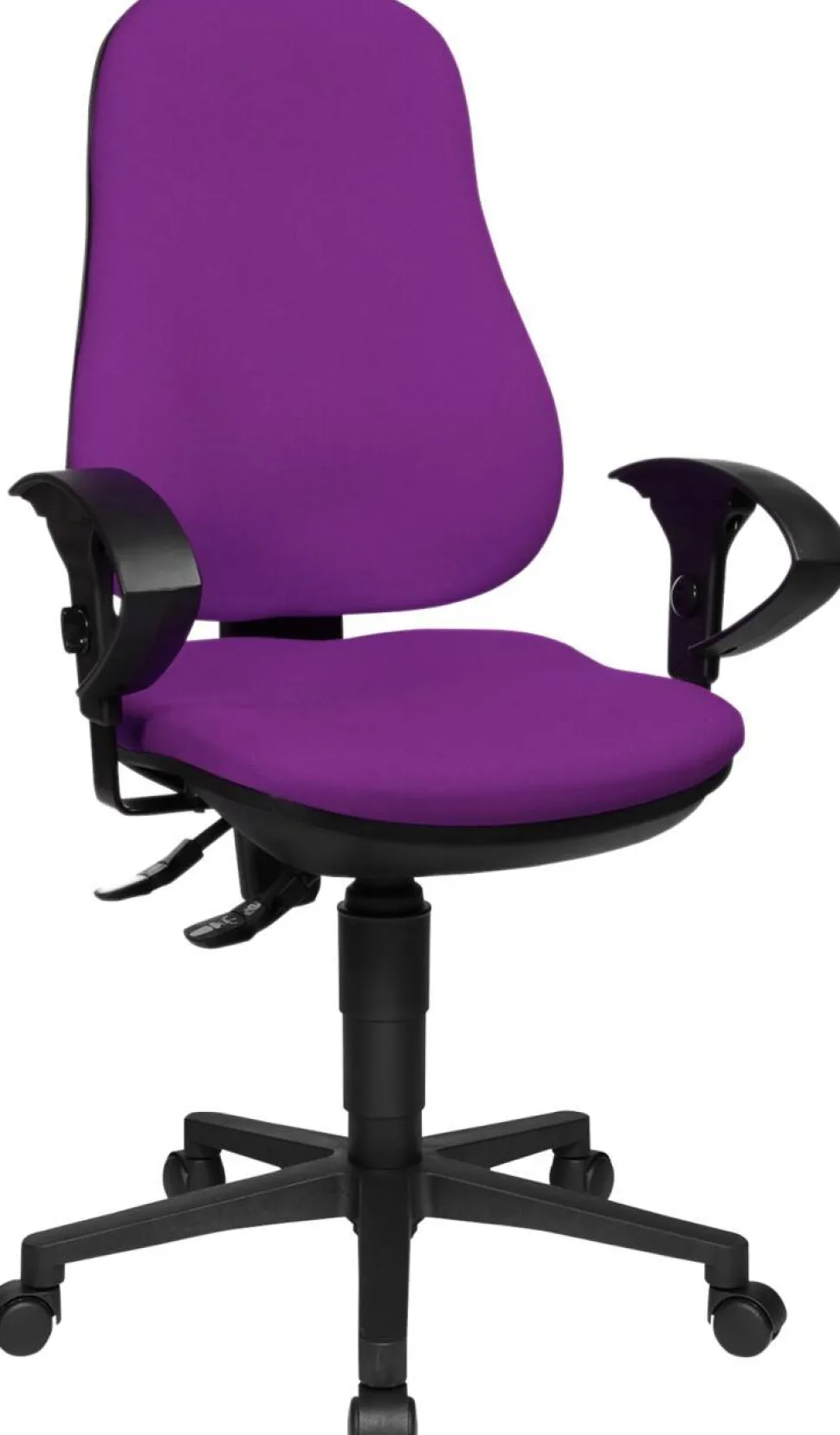 TOPSTAR Ergonomische stoel Permanent Contact Stof In hoogte verstelbare armleuning Paars 110 kg Point 60