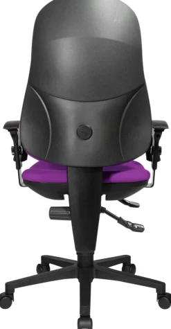 TOPSTAR Ergonomische stoel Permanent Contact Stof In hoogte verstelbare armleuning Paars 110 kg Point 60