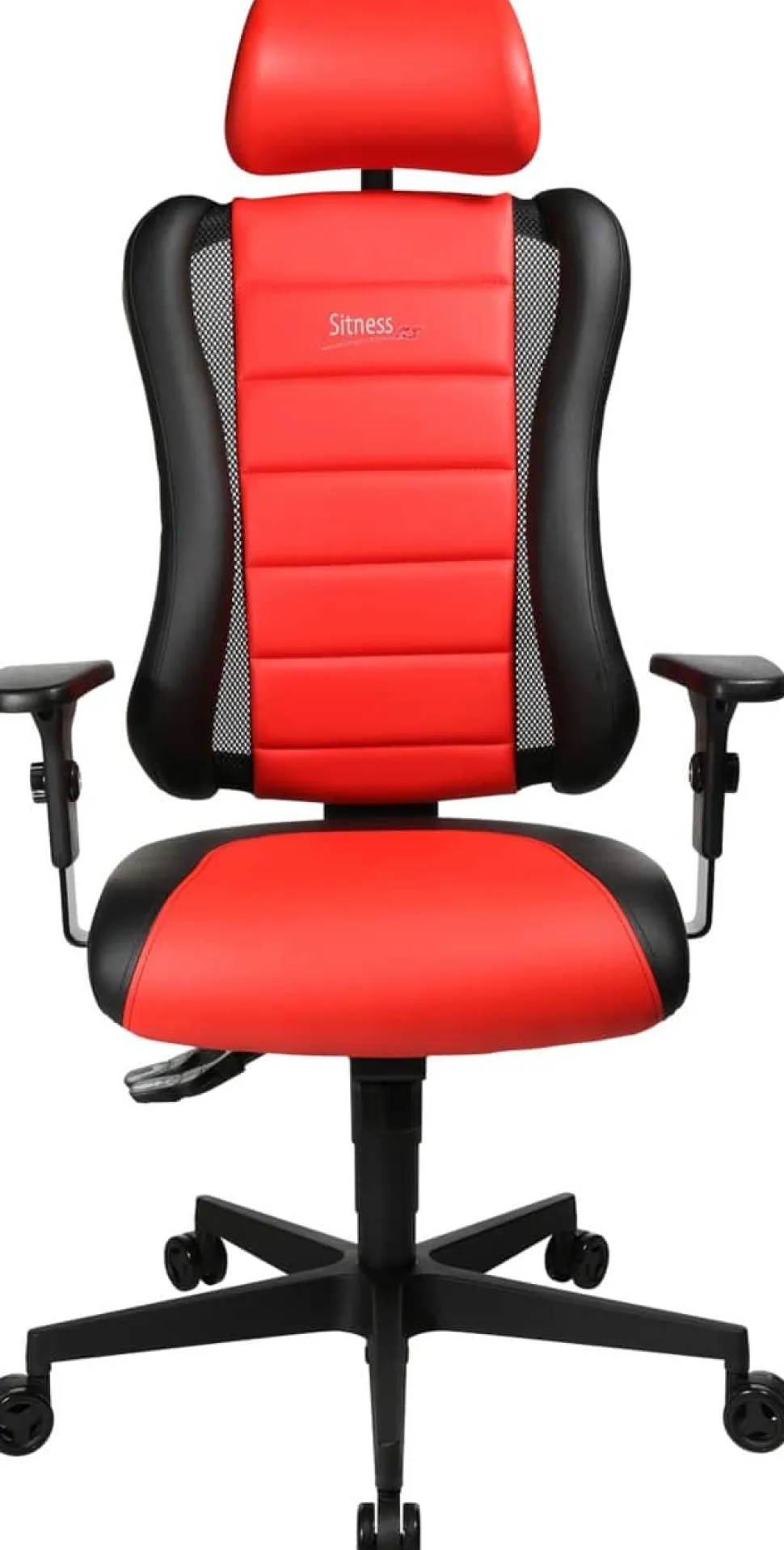 TOPSTAR Gamestoel Synchroonmechanisme In hoogte verstelbare armleuning Zwart, rood 110 kg Sitness RS