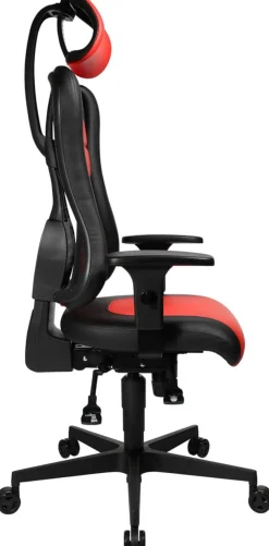 TOPSTAR Gamestoel Synchroonmechanisme In hoogte verstelbare armleuning Zwart, rood 110 kg Sitness RS