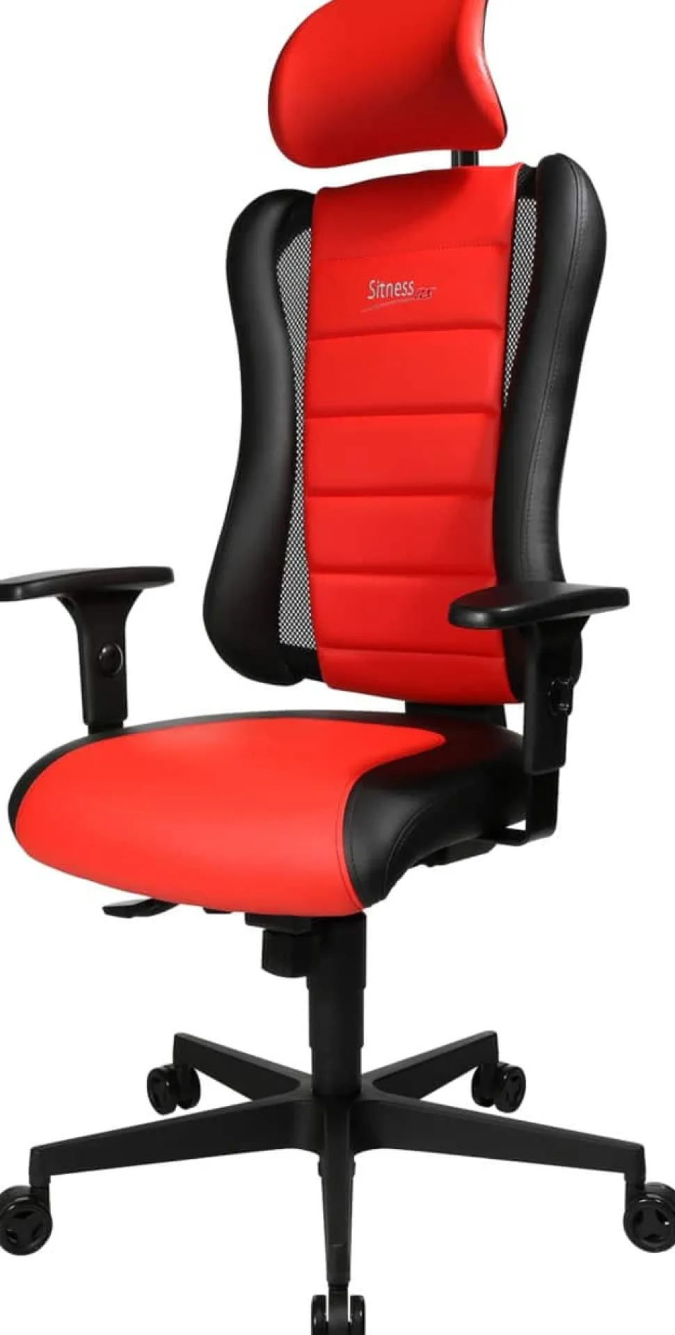 TOPSTAR Gamestoel Synchroonmechanisme In hoogte verstelbare armleuning Zwart, rood 110 kg Sitness RS
