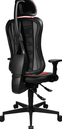 TOPSTAR Gamestoel Synchroonmechanisme In hoogte verstelbare armleuning Zwart, rood 110 kg Sitness RS