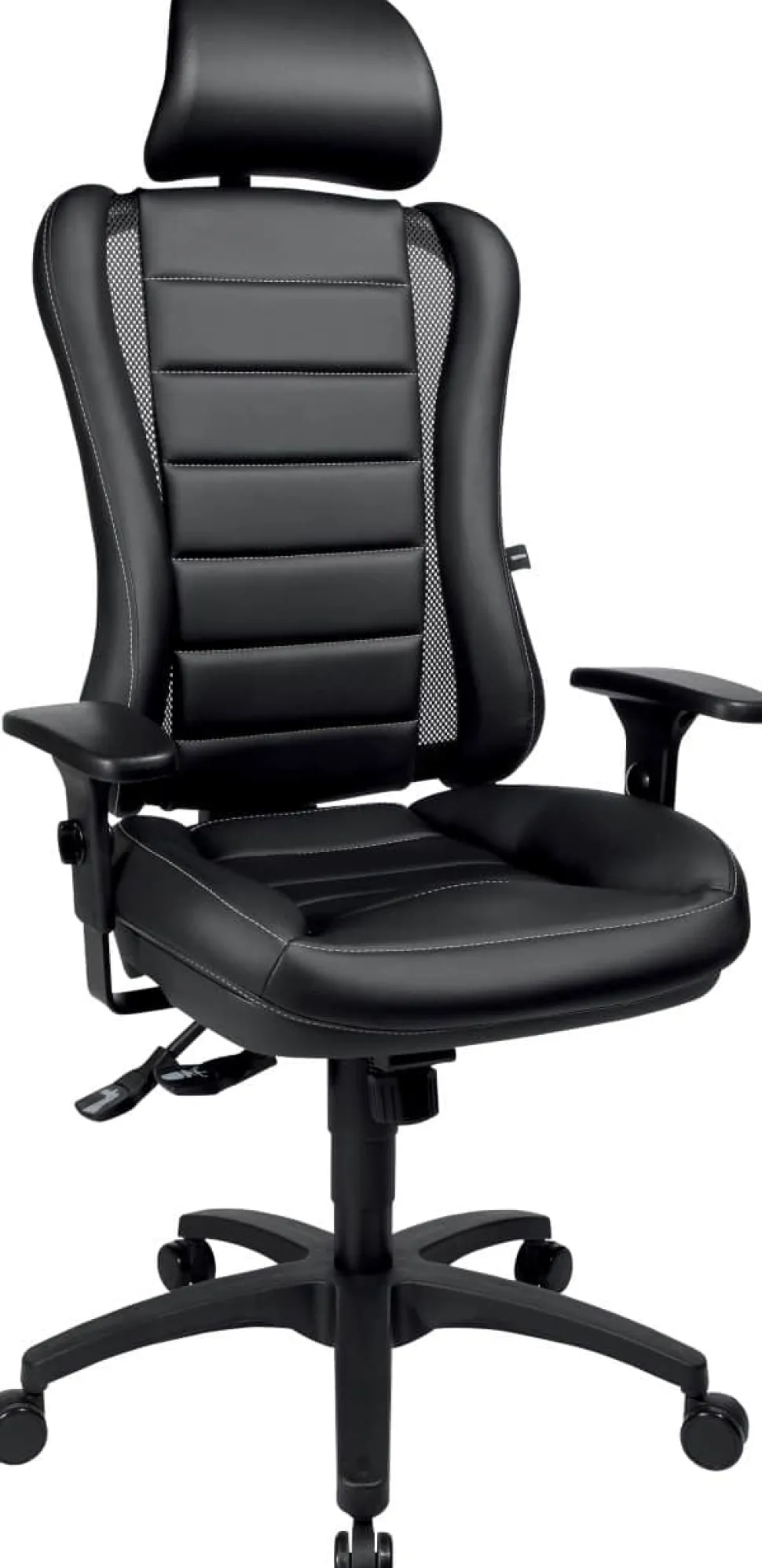TOPSTAR Head Point RS Ergonomische stoel Synchroonmechanisme Kunstleer In hoogte verstelbare armleuning In hoogte verstelbare zitting Zwart 110 kg