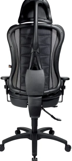TOPSTAR Head Point RS Ergonomische stoel Synchroonmechanisme Kunstleer In hoogte verstelbare armleuning In hoogte verstelbare zitting Zwart 110 kg