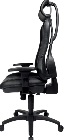 TOPSTAR Head Point RS Ergonomische stoel Synchroonmechanisme Kunstleer In hoogte verstelbare armleuning In hoogte verstelbare zitting Zwart 110 kg