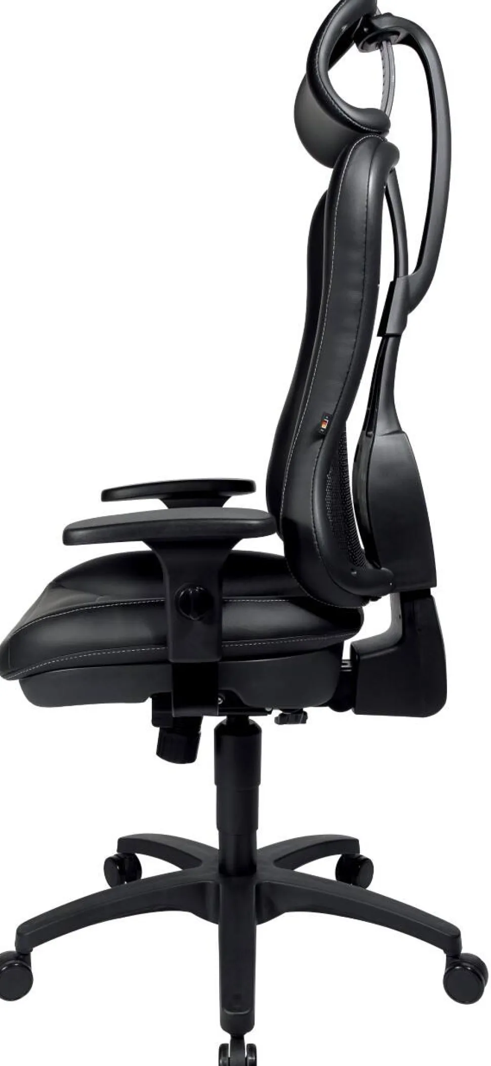 TOPSTAR Head Point RS Ergonomische stoel Synchroonmechanisme Kunstleer In hoogte verstelbare armleuning In hoogte verstelbare zitting Zwart 110 kg