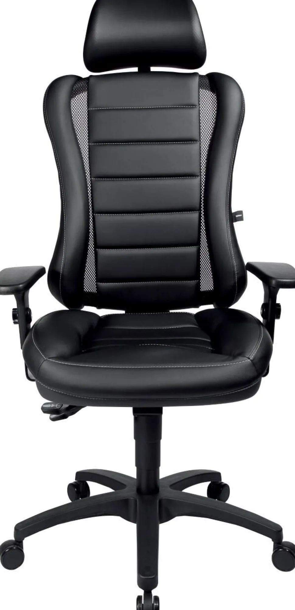 TOPSTAR Head Point RS Ergonomische stoel Synchroonmechanisme Kunstleer In hoogte verstelbare armleuning In hoogte verstelbare zitting Zwart 110 kg
