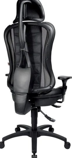 TOPSTAR Head Point RS Ergonomische stoel Synchroonmechanisme Kunstleer In hoogte verstelbare armleuning In hoogte verstelbare zitting Zwart 110 kg