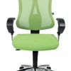 TOPSTAR Head Point SY Deluxe Draaistoel Synchroonmechanisme Mesh, stof In hoogte verstelbare armleuning In hoogte verstelbare zitting Groen 110 kg