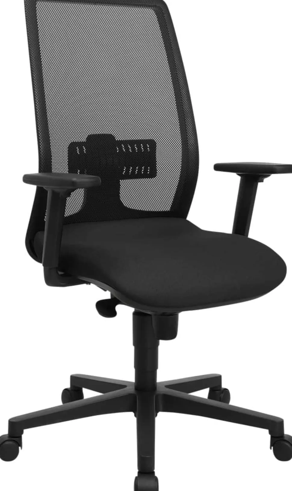 TOPSTAR Kantoorstoel Synchroonmechanisme Mesh In hoogte verstelbare armleuning In hoogte verstelbare zitting Zwart 110 kg T240 440 mm x 540 mm