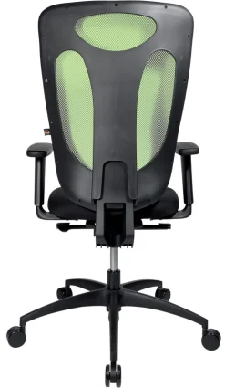 TOPSTAR Net Pro 110 Synchro Ergonomische stoel Synchroonmechanisme In hoogte verstelbare armleuning In hoogte verstelbare zitting Groen, zwart 110 kg