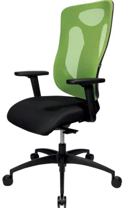 TOPSTAR Net Pro 110 Synchro Ergonomische stoel Synchroonmechanisme In hoogte verstelbare armleuning In hoogte verstelbare zitting Groen, zwart 110 kg