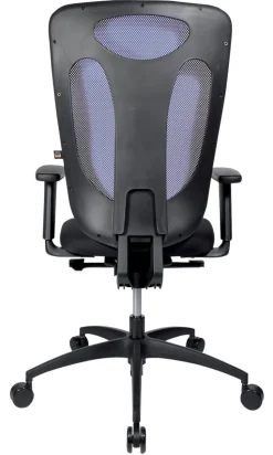 TOPSTAR NetPro 110 Ergonomische stoel Synchroonmechanisme In hoogte verstelbare armleuning In hoogte verstelbare zitting Blauw 110 kg