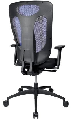 TOPSTAR NetPro 110 Ergonomische stoel Synchroonmechanisme In hoogte verstelbare armleuning In hoogte verstelbare zitting Blauw 110 kg