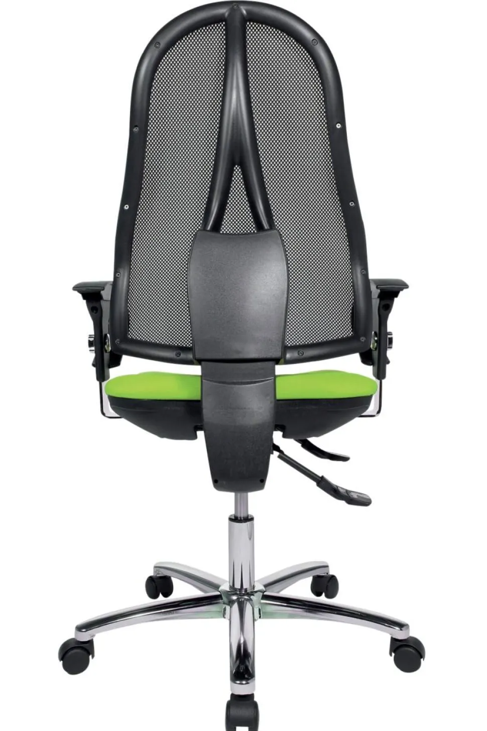 TOPSTAR Open Point SY Deluxe Bureaustoel Synchroonmechanisme Mesh, stof 2D-armleuning Groen, zwart 110 kg Open Point