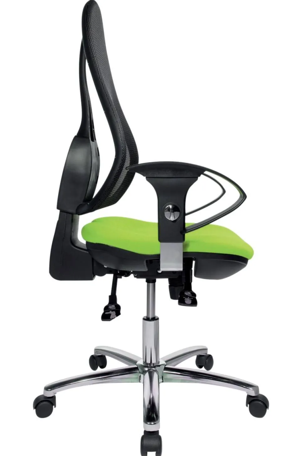 TOPSTAR Open Point SY Deluxe Bureaustoel Synchroonmechanisme Mesh, stof 2D-armleuning Groen, zwart 110 kg Open Point