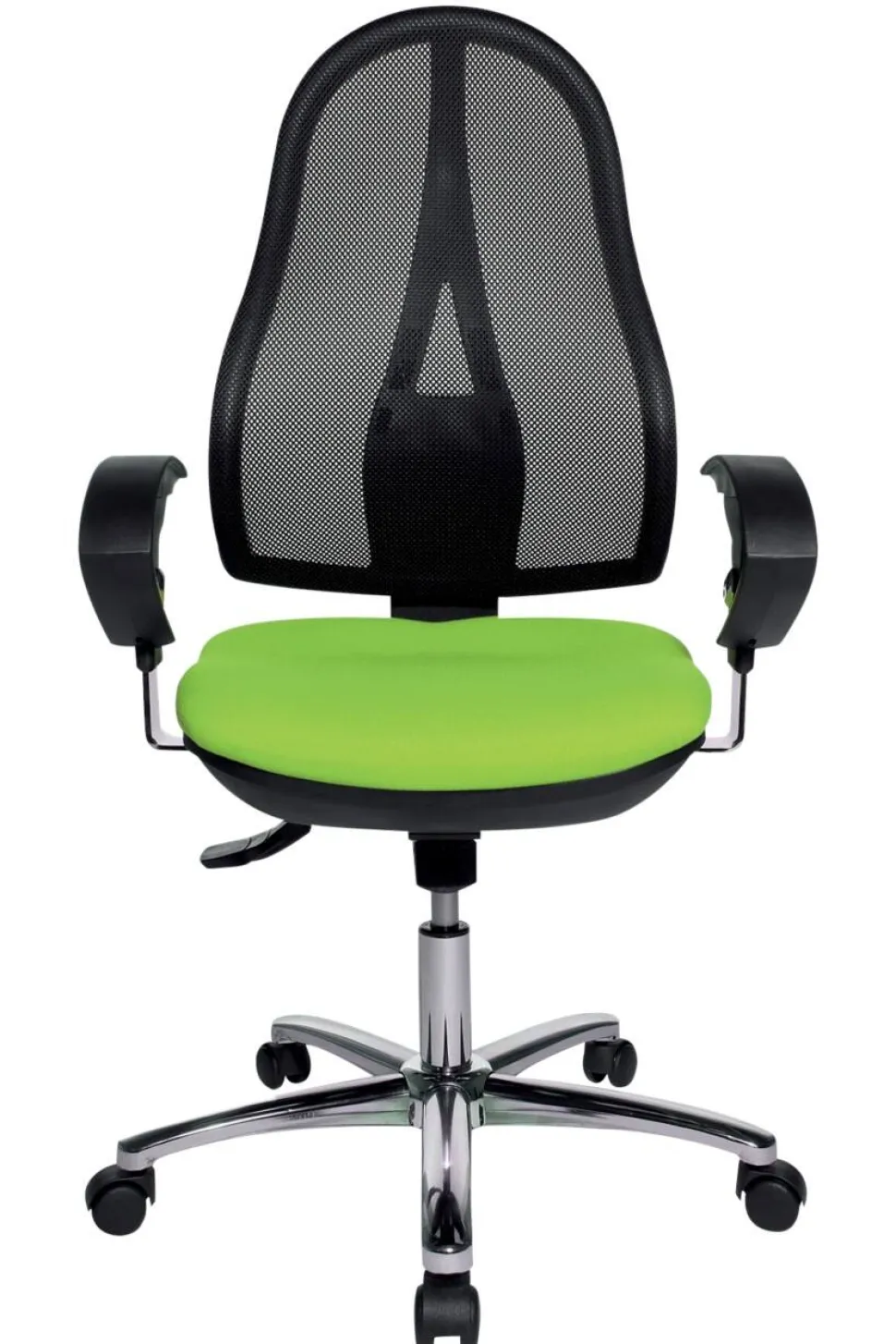 TOPSTAR Open Point SY Deluxe Bureaustoel Synchroonmechanisme Mesh, stof 2D-armleuning Groen, zwart 110 kg Open Point