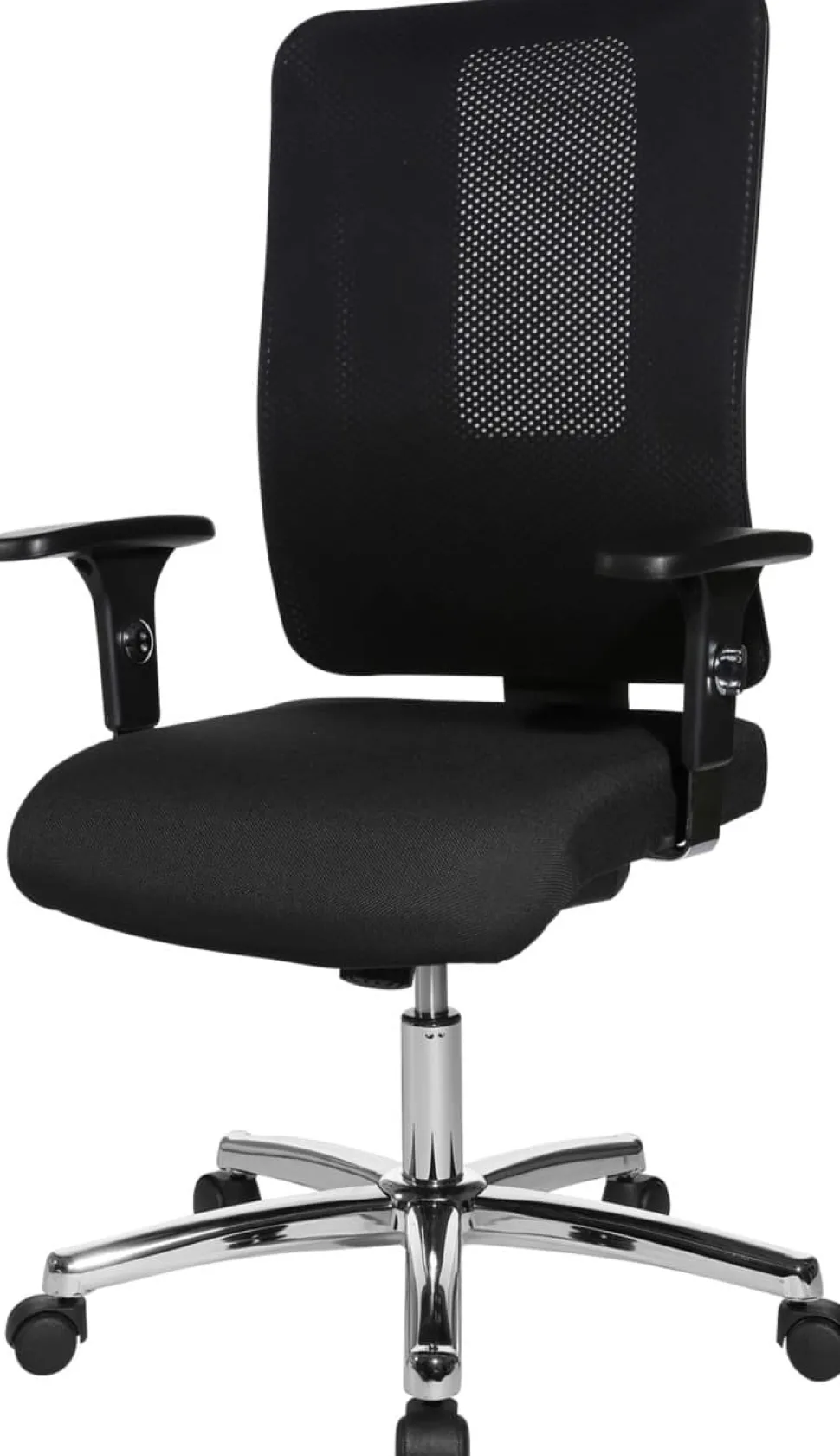TOPSTAR OPEN X N Deluxe Bureaustoel Synchroonmechanisme Mesh In hoogte verstelbare armleuning In hoogte verstelbare zitting Zwart 110 kg