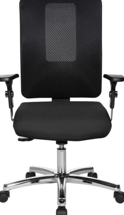 TOPSTAR OPEN X N Deluxe Bureaustoel Synchroonmechanisme Mesh In hoogte verstelbare armleuning In hoogte verstelbare zitting Zwart 110 kg