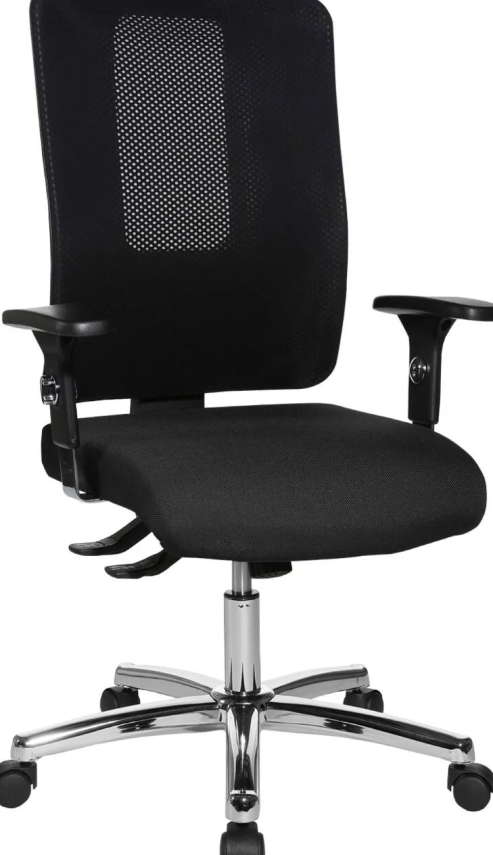 TOPSTAR OPEN X N Deluxe Bureaustoel Synchroonmechanisme Mesh In hoogte verstelbare armleuning In hoogte verstelbare zitting Zwart 110 kg